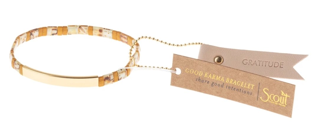 GRATITUDE GOLD BRACELET - Molly's! A Chic and Unique Boutique 
