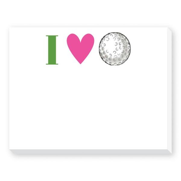 I HEART GOLF NOTEPAD - Molly's! A Chic and Unique Boutique 