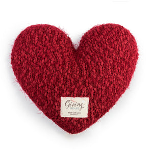 Red Giving Heart Weighted Pillow - Molly's! A Chic and Unique Boutique 
