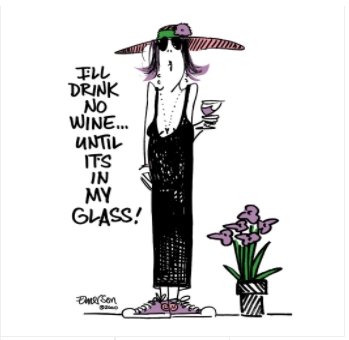 I'LL DRINK NO WINE, UNTIL IT'S IN MY GLASS" NIGHTSHIRT IN BAG - Molly's! A Chic and Unique Boutique 