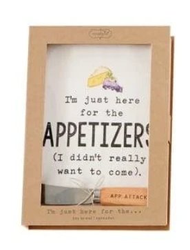 I'm Just Here Appetizer Towel and Bottle Opener Set - Molly's! A Chic and Unique Boutique 
