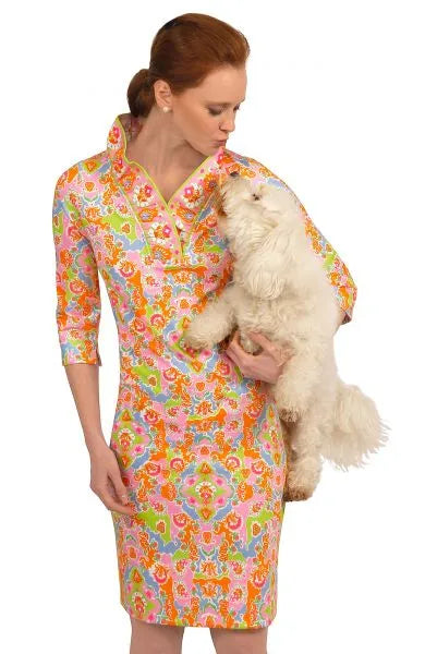 JERSEY RUFFNECK DRESS- WATTEAU - Molly's! A Chic and Unique Boutique 