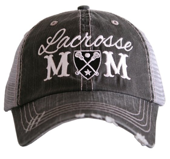 LACROSSE MOM TRUCKER HAT - TC-280-GRY-BLK - Molly's! A Chic and Unique Boutique 