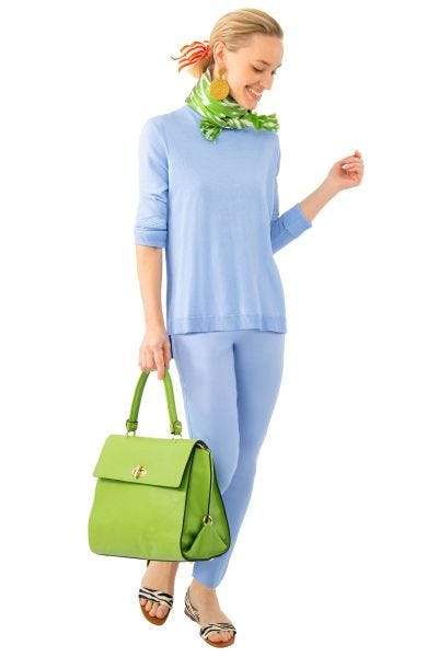 PERIWINKLE EASY PULL-ON PANTS - Molly's! A Chic and Unique Boutique 