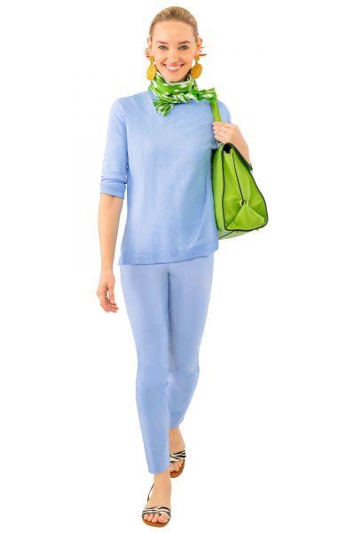 PERIWINKLE EASY PULL-ON PANTS - Molly's! A Chic and Unique Boutique 