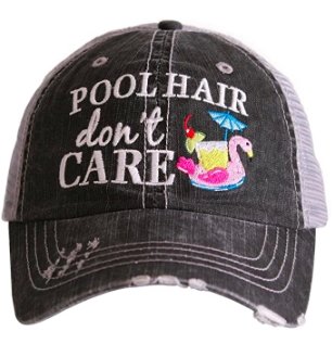 Pool Hair Don't Care Hat - Molly's! A Chic and Unique Boutique 