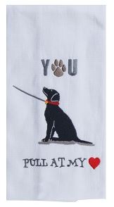 Pull at my Heart Dog Terry Tea Towel - Molly's! A Chic and Unique Boutique 