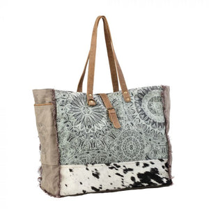 Green Floral Print Weekend Bag - Molly's! A Chic and Unique Boutique 