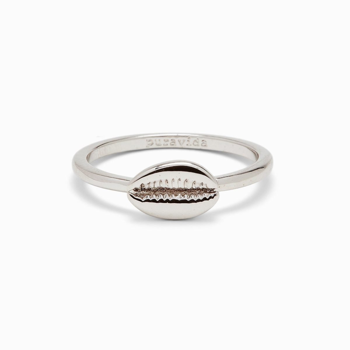 Silver Cowrie Shell Ring - Molly's! A Chic and Unique Boutique 