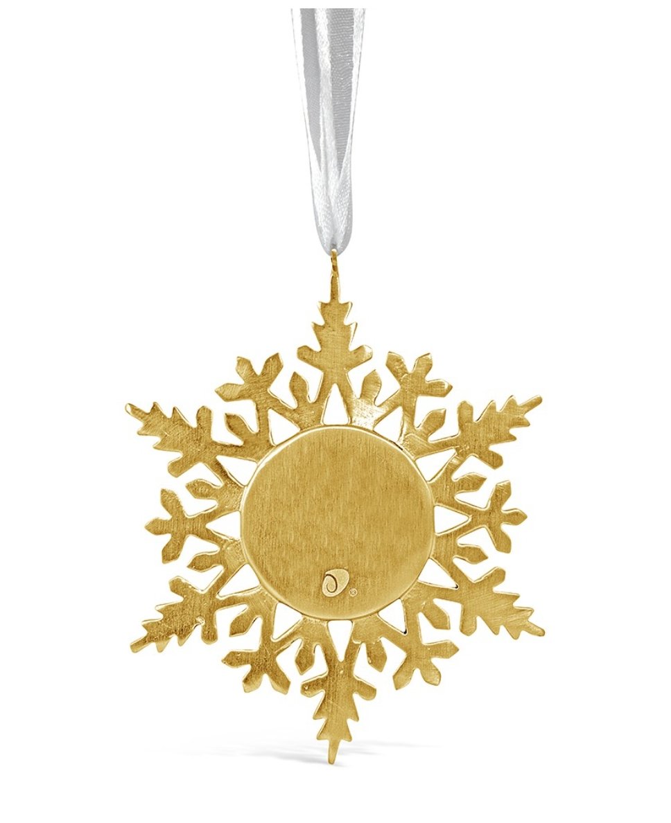 SNOW2 GOLD ORNAMENT - Molly's! A Chic and Unique Boutique 