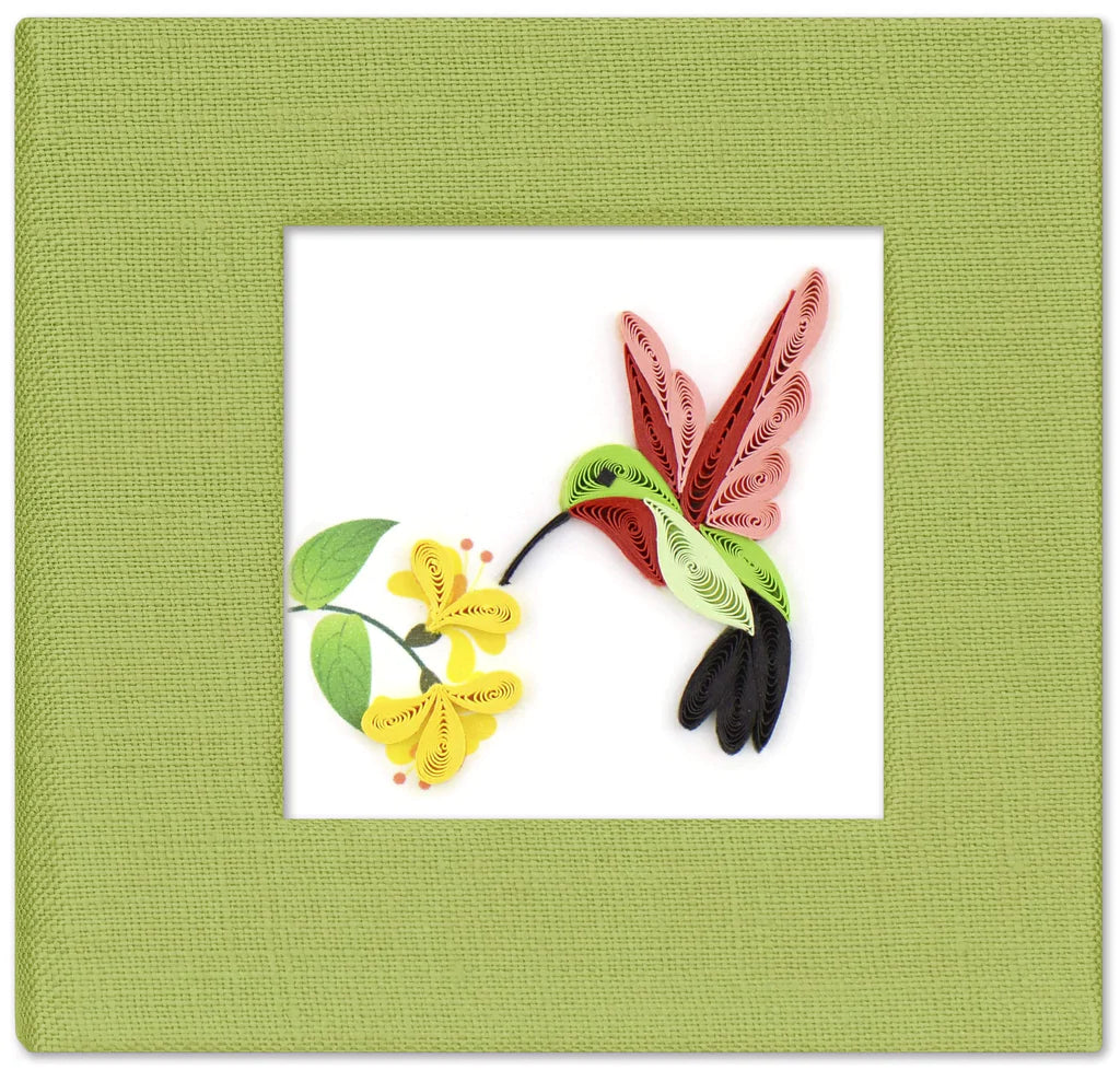 Quilled Hummingbird Sticky Note Pad Cover - Molly's! A Chic and Unique Boutique 