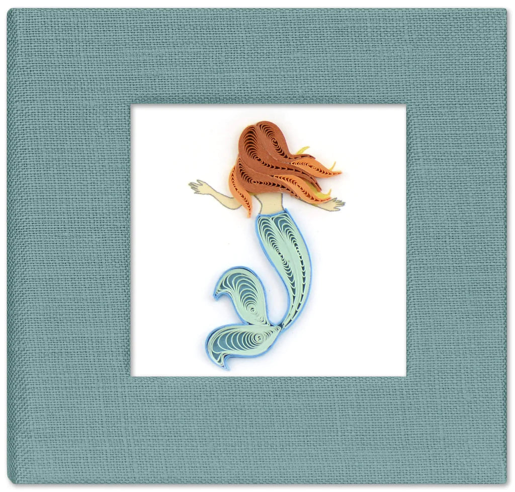 Quilled Mermaid Sticky Note Pad Cover - Molly's! A Chic and Unique Boutique 
