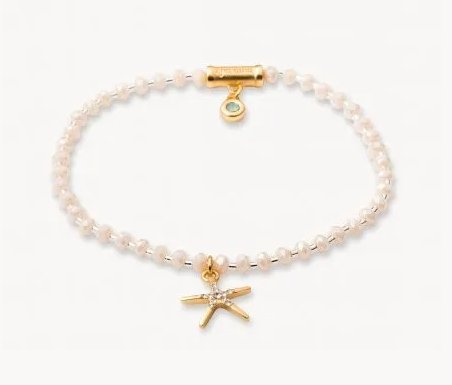 TWINKLE STARFISH BRACELET - CREAM  519762 - Molly's! A Chic and Unique Boutique 