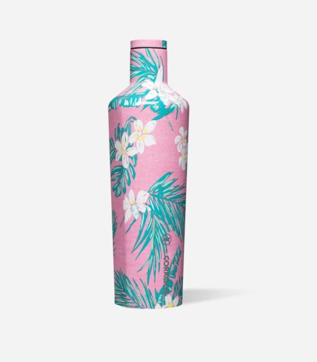 VINEYARD VINES 25OZ CANTEEN- VINES PINK TROPICAL FLOWERS - Molly's! A Chic and Unique Boutique 