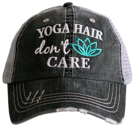 YOGA HAIR TRUCKER HAT - TC-377-GRY-MNT - Molly's! A Chic and Unique Boutique 