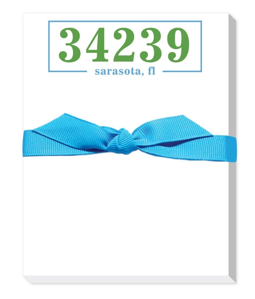 ZIPCODE MINI NOTEPAD 34239 - Molly's! A Chic and Unique Boutique 